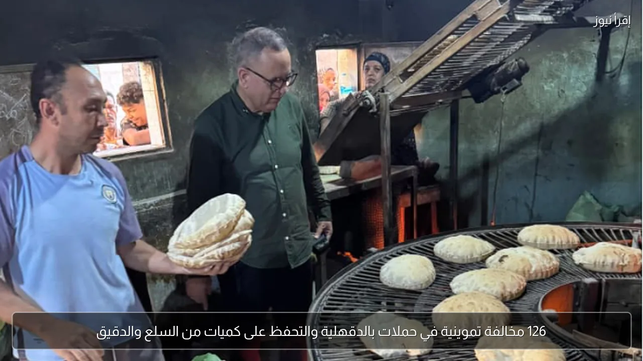 126 مخالفة تموينية في حملات بالدقهلية والتحفظ على كميات من السلع والدقيق