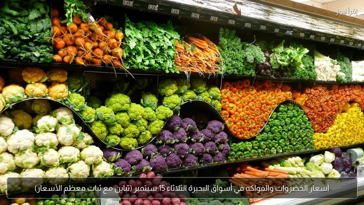 أسعار الخضروات والفواكه في أسواق البحيرة الثلاثاء 15 سبتمبر (تباين مع ثبات معظم الأسعار)