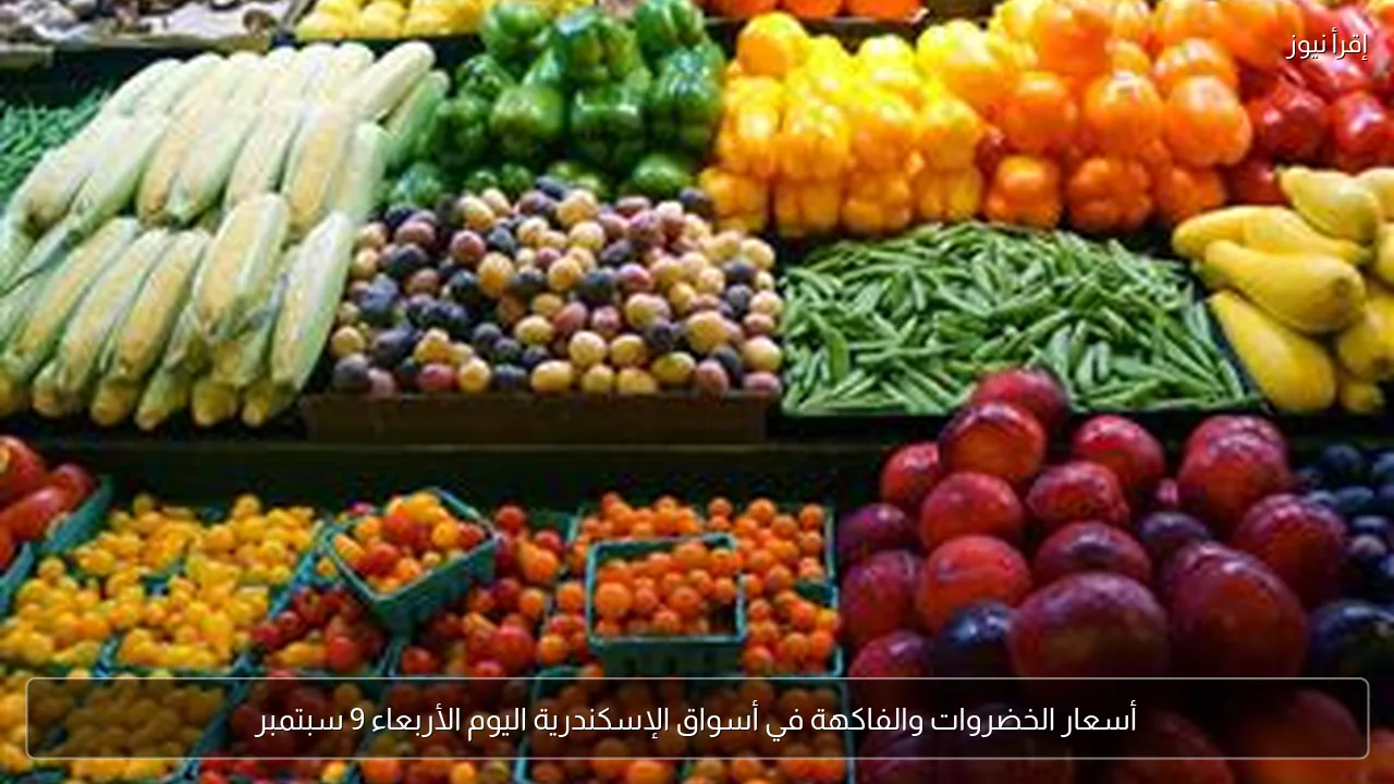 أسعار الخضروات والفاكهة في أسواق الإسكندرية اليوم الأربعاء 9 سبتمبر
