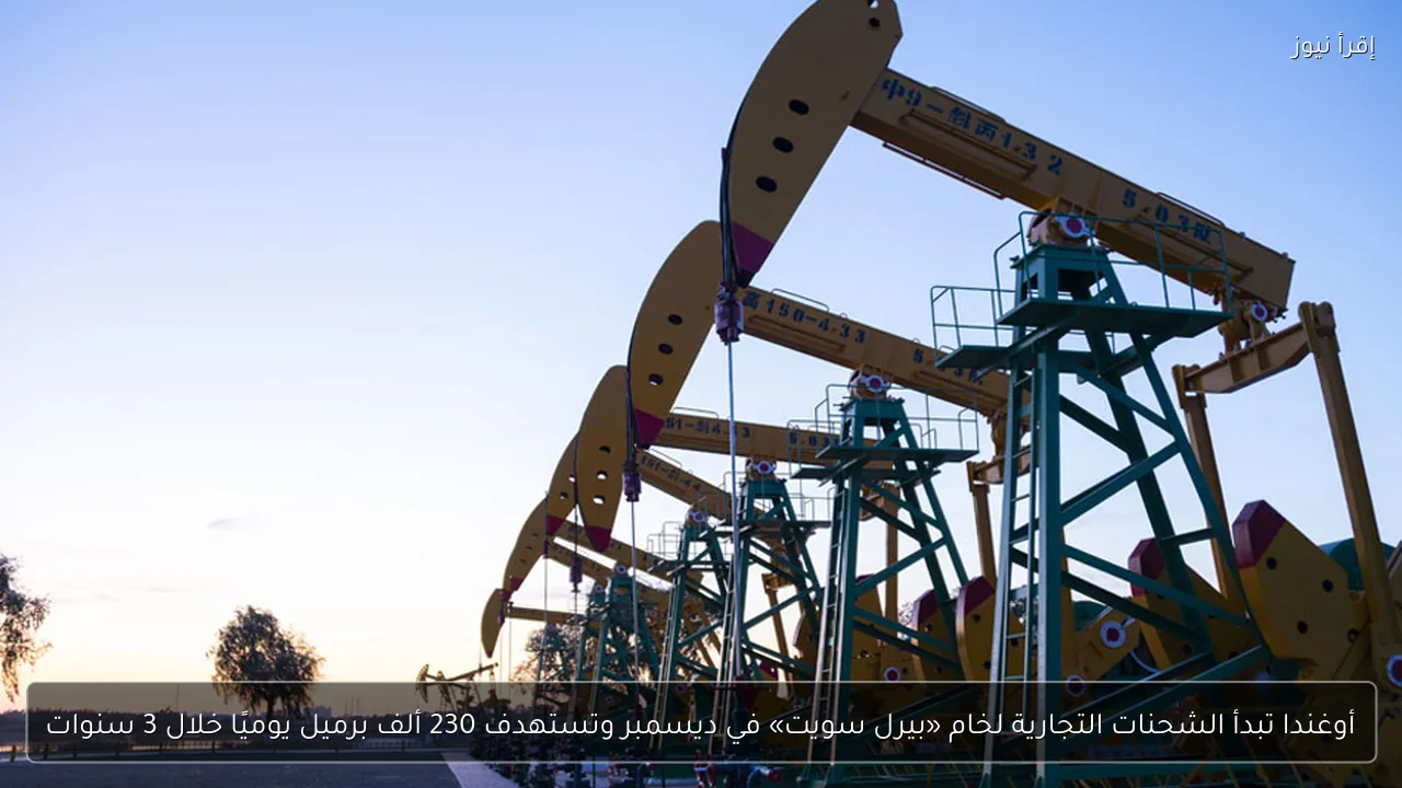 أوغندا تبدأ الشحنات التجارية لخام «بيرل سويت» في ديسمبر وتستهدف 230 ألف برميل يوميًا خلال 3 سنوات