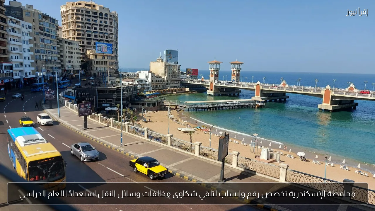 محافظة الإسكندرية تخصص رقم واتساب لتلقي شكاوى مخالفات وسائل النقل استعدادًا للعام الدراسي