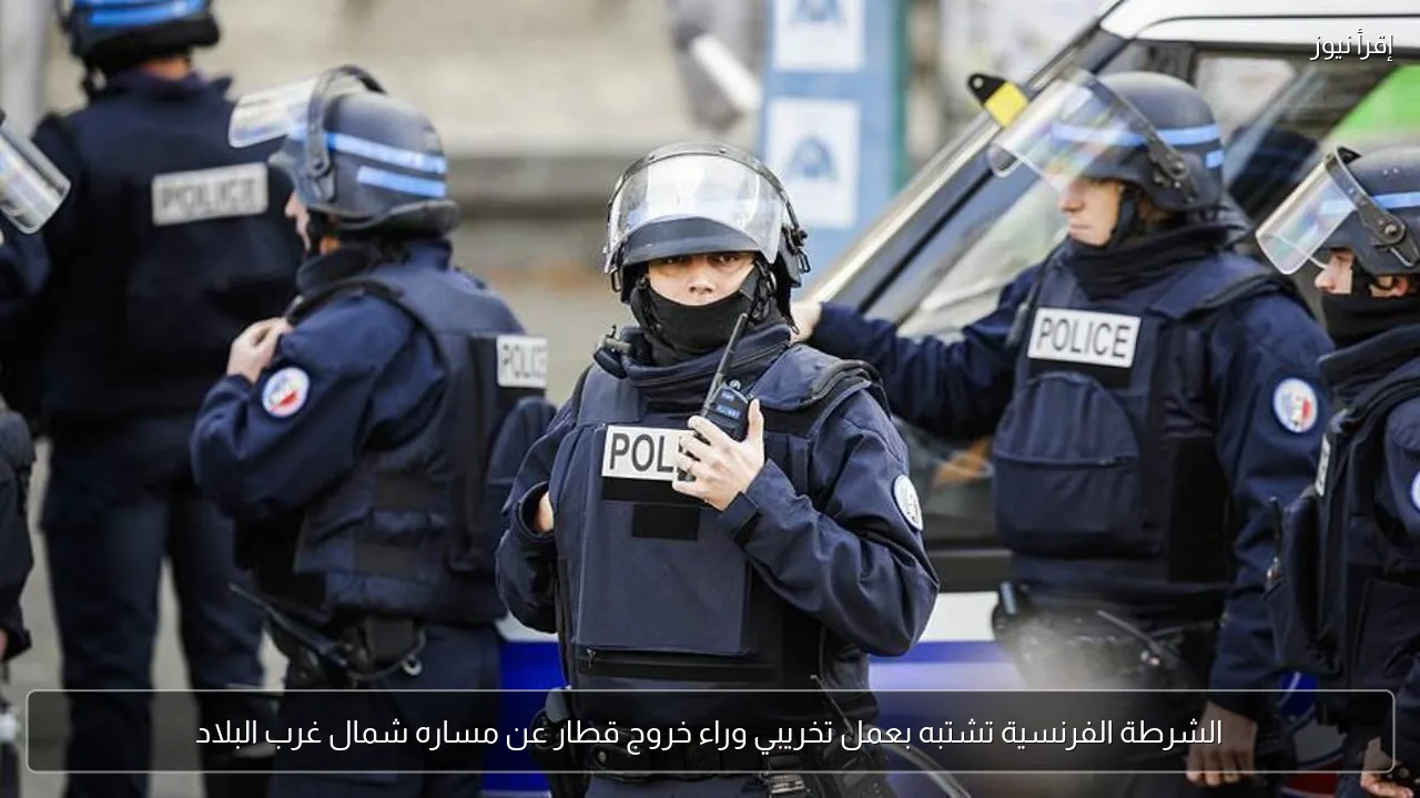 الشرطة الفرنسية تشتبه بعمل تخريبي وراء خروج قطار عن مساره شمال غرب البلاد