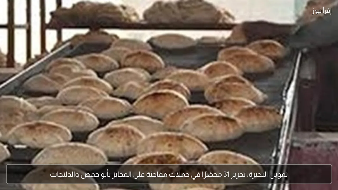 تموين البحيرة: تحرير 31 محضرًا في حملات مفاجئة على المخابز بأبو حمص والدلنجات