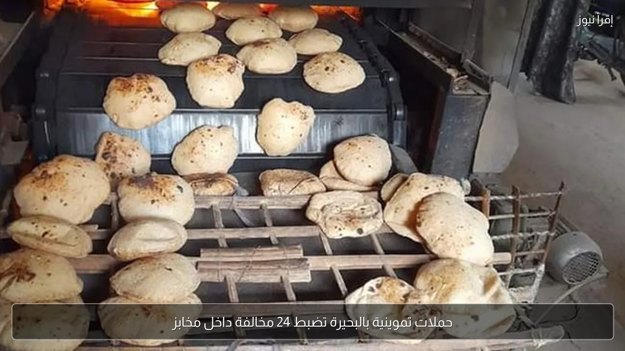 حملات تموينية بالبحيرة تضبط 24 مخالفة داخل مخابز