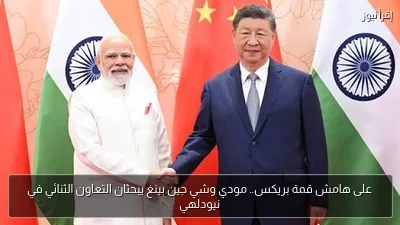 على هامش قمة بريكس.. مودي وشي جين بينغ يبحثان التعاون الثنائي في نيودلهي