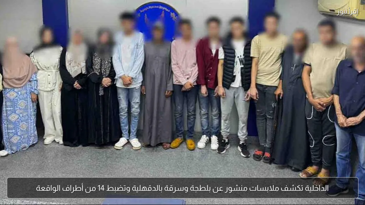 الداخلية تكشف ملابسات منشور عن بلطجة وسرقة بالدقهلية وتضبط 14 من أطراف الواقعة