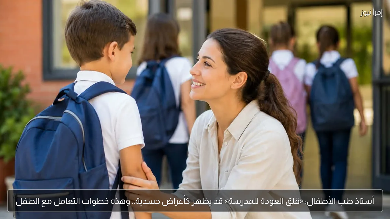 أستاذ طب الأطفال: «قلق العودة للمدرسة» قد يظهر كأعراض جسدية.. وهذه خطوات التعامل مع الطفل
