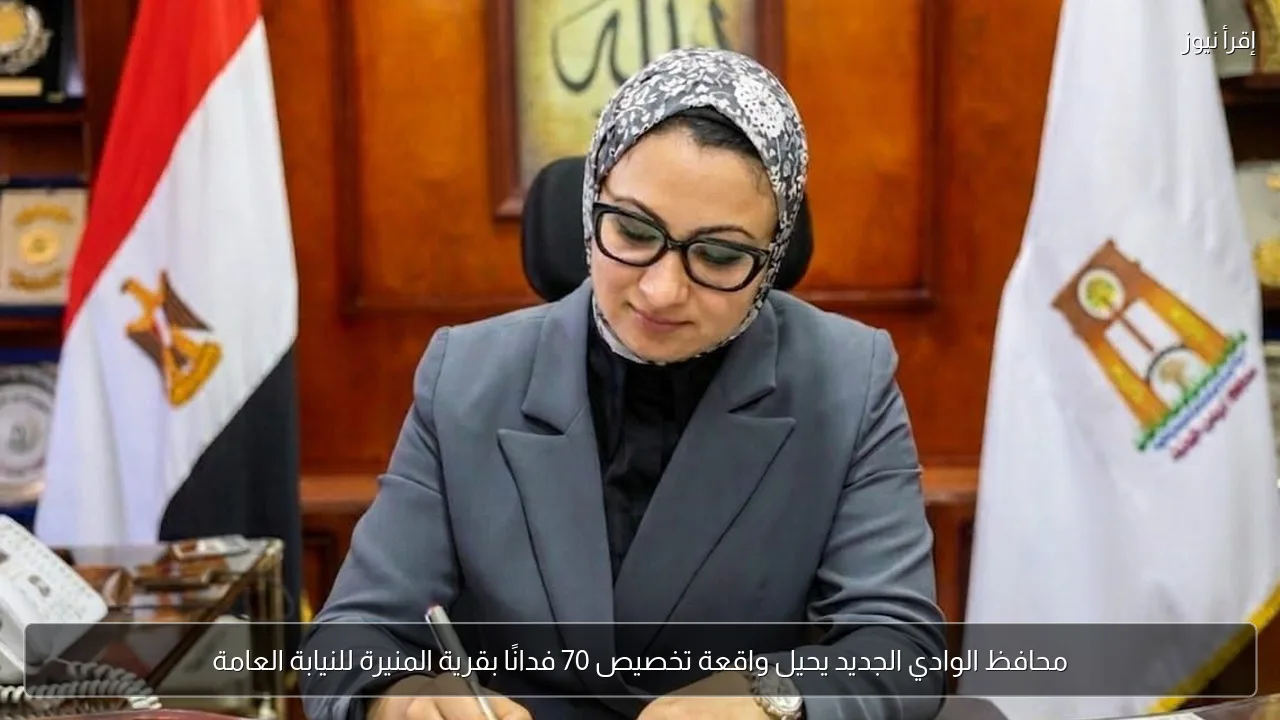 محافظ الوادي الجديد يحيل واقعة تخصيص 70 فدانًا بقرية المنيرة للنيابة العامة