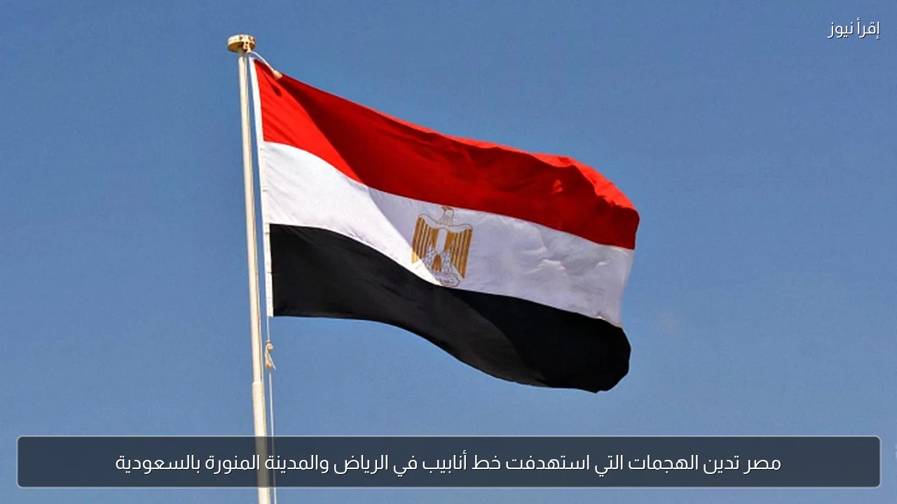 مصر تدين الهجمات التي استهدفت خط أنابيب في الرياض والمدينة المنورة بالسعودية