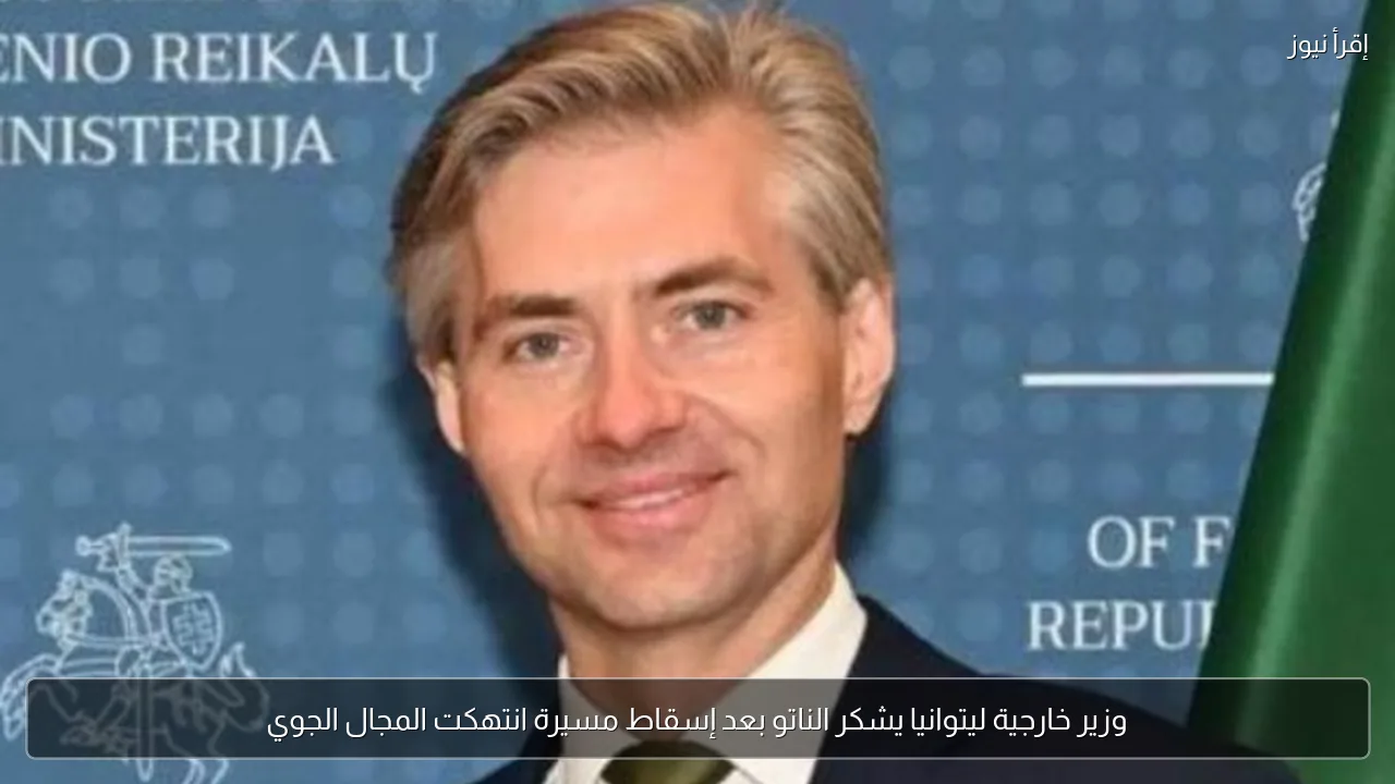 وزير خارجية ليتوانيا يشكر الناتو بعد إسقاط مسيرة انتهكت المجال الجوي