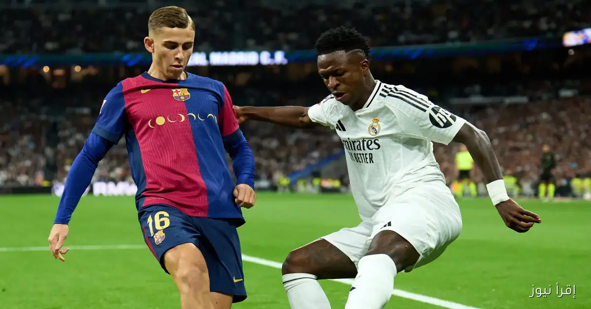 القنوات الناقلة لمباراة برشلونه وريال مدريد scaled