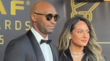 1763573398 شيكابالا يتألق مع زوجته على السجادة الحمراء في حفل جوائز