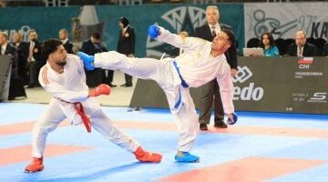 8 لاعبين يتأهلوا لربع نهائى بطولة العالم للكاراتيه
