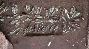 اكتشاف 225 تمثال أوشابتي للملك شوشنق الثالث في صان الحجر