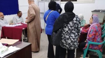 تزايد أعداد الناخبين في عين شمس والمطرية قبل إغلاق مراكز