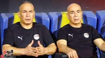 حسام حسن يشجع لاعبي المنتخب قبل مواجهة كاب فيردي في