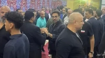شيكابالا وأحمد فهمي يحضران عزاء محمد صبري وسط حضور نقيب