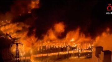 طائرات الاحتلال تشن غارات على حي الأمل في خان يونس