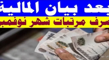 موعد صرف المرتبات لشهر نوفمبر 2025