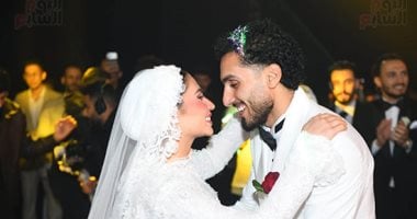 أحمد حمدى يحتفل بزواجه من شهد مكرم لاعبة الزمالك في حفل مميز