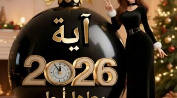 أكتب أسمك علي صور تهنئة رأس السنة الميلادية 2026 3 1