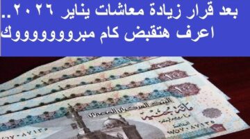 موعد صرف معاشات شهر يناير 2026 1