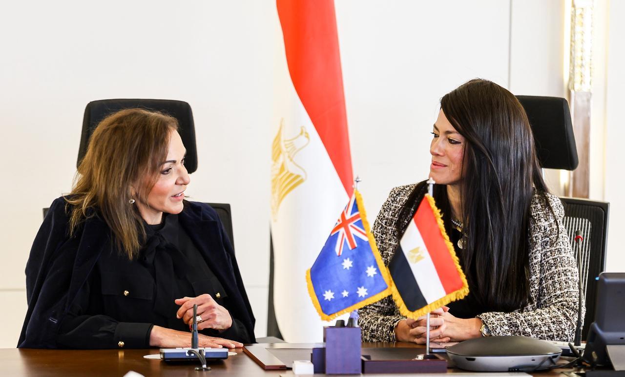 رانيا المشاط خلال اللقاء