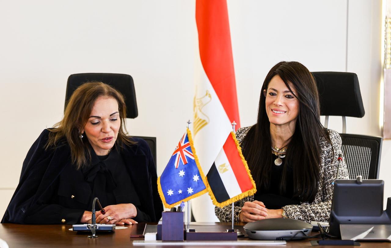 رانيا المشاط خلال اللقاء